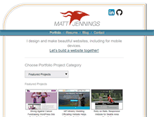 Tablet Screenshot of mattjennings.net